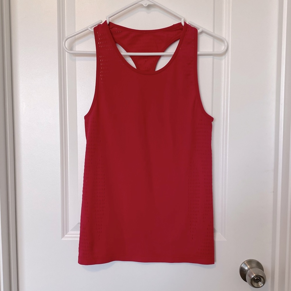 Fabletics Red Performance Racerback Tank Top - Picture 1 of 4